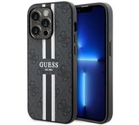 Custodia Guess MagSafe a strisce nere per iPhone 14 Pro