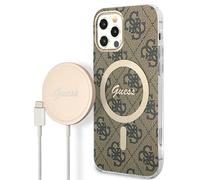Custodia Guess MagSafe marrone per iPhone 12