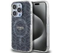Custodia Guess per iPhone 15 Pro Max 6,7 nera custodia rigida IML GCube MagSafe - Nouvo