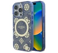 Custodia Guess MagSafe Peony Blue per iPhone 16 Pro