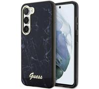 Custodia Guess nera effetto marmo per Samsung Galaxy S23.