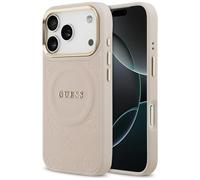 Custodia Guess Peony Hot Stamp MagSafe per iPhone 17 Pro, rosa - Nouvo