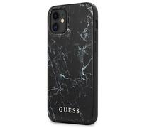 Custodia Guess per iPhone 12 mini, effetto marmo nero.
