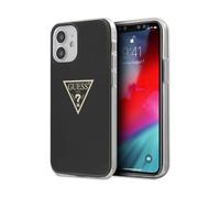 Custodia Guess per iPhone 12 Mini, nera - Triangolo metallico