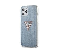 Custodia Guess per iPhone 12 Pro Max, blu - Denim Triangle Lt
