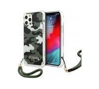 Custodia Guess per iPhone 12 Pro Max GUHCP12LKSARKA, Khaki - Collezione Camo