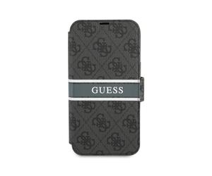 Custodia Guess per iPhone 13 Mini, Grigio - Libreria in ecopelle