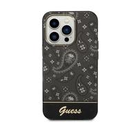 Custodia Guess per iPhone 14 Pro 6,1 nera rigida Bandana Paisley - Nouvo
