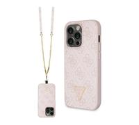 Custodia Guess per iPhone 14 Pro, rosa - Crossbody 4G Metal Logo