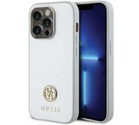 Custodia Guess per iPhone 15 Pro 6,1 argento custodia rigida Strass Logo Metal - Nouvo