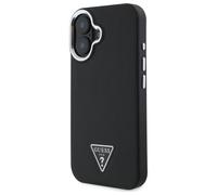 Custodia Guess per iPhone 16 Plus 6,7 nero Custodia rigida Triangolo granulato MagSafe - Nouvo