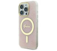 Custodia Guess per iPhone 16 Pro 6,3 rosa Custodia rigida IML 4G MagSafe - Nouvo