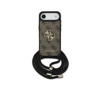 Custodia Guess PU Marrone con Logo 4G e Cordino per iPhone Air