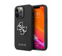 Custodia Guess Saffiano 4G Big Silver Logo Nero - iPhone 13 Pro
