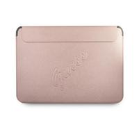 Custodia Guess Saffiano Script rosa per MacBook 13