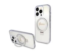 Custodia Guess Script Logo per Magsafe Trasparente - iPhone 15 Pro Max