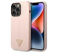 Custodia Guess Silicone Triangle per iPhone 14 Pro, rosa - Nouvo