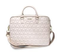 Custodia Guess trapuntata rosa per MacBook da 16 pollici