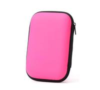 Custodia Hard Disk Esterno 2.5"per SDD HDD caso, Memoria Esterna Portatile Disco Esterno Protettiva Borsa Antiurto Rigida Cover Case,custodia protettiva antiurto per accessori elettronici, rosa rossa