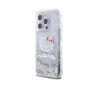CG MOBILE Hello Kitty HKHCP15LLIKHET - Custodia rigida per iPhone 15 Pro 6,1", colore: Argento