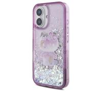 Custodia Hello Kitty per iPhone 16 6.1 viola Custodia rigida Liquid Glitter 50TH Anniversary Party - Nouvo