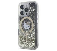 Custodia Hello Kitty per iPhone 16 Pro 6,3 oro Custodia rigida Liquid Glitter Fever MagSafe - Nouvo