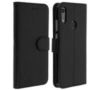Custodia Honor 8A e Huawei Y6 2019 Portacarte Stand Cover Silicone Nero