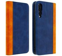 Custodia Huawei P20 Pro Portacarte Funzione Supporto Blu