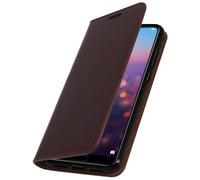 Custodia a portafoglio in pelle marrone Avizar per Huawei P20 Pro