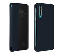 Custodia Huawei P30 Sportellino Finestra Traslucida - Blu