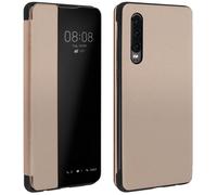 Custodia Huawei P30 Sportellino Finestra Traslucida - Oro