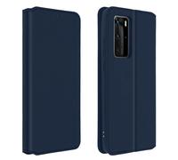 Custodia Huawei P40 Pro Portacarte Funzione Supporto Similpelle Liscia blu