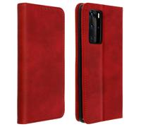 Custodia Huawei P40 Pro Portafoglio Supporto Video Cover Soft Touch rosso
