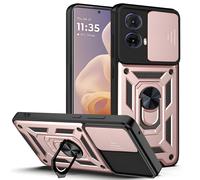Custodia Hybrid Armor Kickstand per Motorola Moto G85 - Rožinė