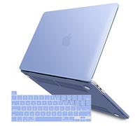 Custodia iBenzer MacBook Pro da 13 pollici A1989 A1706 A1708, Custodia rigida Soft Cover per MacBook Pro 13.3 con/senza Touch Bar, Serenity Blue, MMP13T-SRL + 1A