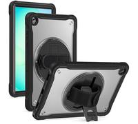 Custodia ibrida per Samsung Galaxy Tab A11 Plus, anello a 360 gradi, con manico e tracolla