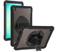 Custodia ibrida per Samsung Galaxy Tab A11 Plus, anello a 360 gradi, con manico e tracolla