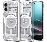 Custodia Ibrida Ultra Stampa MagSafe Samsung Galaxy S25 Edge Bianca