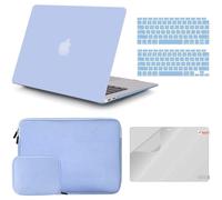 Custodia iCo compatibile con MacBook Air da 13 pollici, modelli 2020, 2019, 2018, A2337M1/A2179/A1932, Touch ID, custodia rigida.