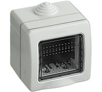 Custodia Idrobox IP55 composta da base e portello di protezione - per 2 modulo Màtix - BTicino