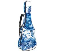 Custodia imbottita per chitarra acustica con albero della vita, motivo albero della vita, pianta floreale, farfalla, custodia protettiva per basso elettrico e chitarra classica, Multicolore 08,