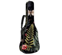 Custodia imbottita per chitarra acustica con albero della vita, motivo albero della vita, pianta floreale, farfalla, custodia protettiva per basso elettrico e chitarra classica, Multicolore 10.,