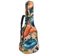 Custodia imbottita per chitarra acustica con albero della vita, motivo albero della vita, pianta floreale, farfalla, custodia protettiva per basso elettrico e chitarra classica, Multicolore 06,