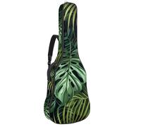 Custodia imbottita per chitarra acustica con albero della vita verde della foresta indiana, custodia protettiva per basso elettrico e classica, Multicolore 06, 42.9x16.9x4.7 in, Zaino casual