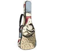 Custodia imbottita per chitarra acustica con albero della vita verde della foresta indiana, custodia protettiva per basso elettrico e classica, Multicolore 10., 42.9x16.9x4.7 in, Zaino casual