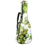 Custodia imbottita per chitarra acustica con albero della vita verde della foresta indiana, custodia protettiva per basso elettrico e classica, Multicolore 04, 42.9x16.9x4.7 in, Zaino casual