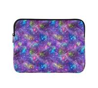 Custodia imbottita per computer portatile, colorata, sottile, carina, da donna, per ufficio, custodia per computer da 13 pollici, universale, colorato, universo, stelle, blu, media