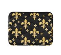 Custodia imbottita per laptop Protector Custodie per laptop Tablet Universale Mens Office Computer Cover per Computer Pro 14 Sleeve Stampe Oro Nero Medio