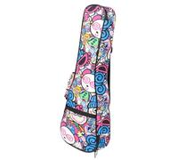 Custodia Imbottita per Ukulele 21 Pollici Tracolla Regolabile | Plastica, Tasca Frontale Portaaccessori, Trasporto a Lezione e Resistente All'acqua