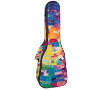 Custodia imbottita per ukulele da 58,4 cm, con puzzle colorati, custodia per il trasporto e manico spesso, Multicolore 08, 25.9x9x3.1in/66x23x8cm, Organizer per borse